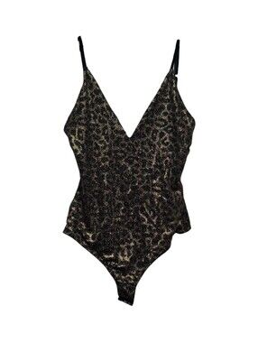 ✨ Lovers + Friends Black & Gold Metallic Sparkly Bodysuit ✨
